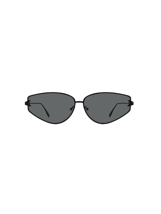 Sonnenbrillen mit Schwarz Rahmen und Schwarz Linse 01-9886-Black-Black