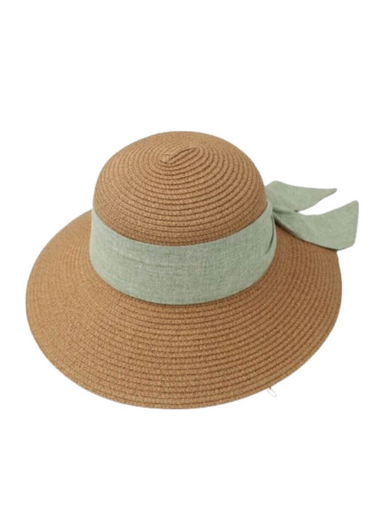 Aquablue Дамска Сламена Шапка Cloche Черна