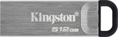 Kingston Datatraveler 512GB USB 2.0 Stick Γκρι