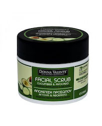 Donna Valente Facial Scrub Cucumber & Avocado, 210gr