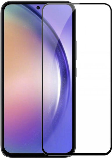 Пълно лепило Закалено стъкло за цялото лице Черен (Galaxy A54)
