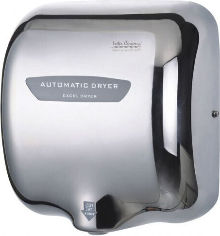 Inter Ceramic Сушилня за Ръце Пластмасова със Сензор в Сребрист Цвят 2.3kW ICSA1392