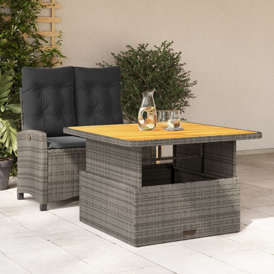 Garten- und Outdoor-Möbelsets 2 Stück Grau mit Kissen
