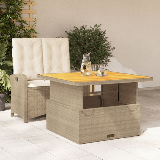 Garten- und Outdoor-Möbelsets 2 Stück Beige mit Kissen