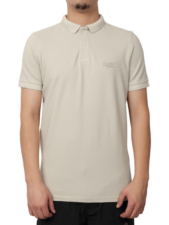Superdry D2 Ovin Vint Polo T-Shirt Beige