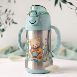 Kiokids Little Bear Thermos 280ml Green