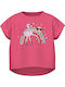 Kids' Crop Top Short Sleeve Camelia Rose Flamingo