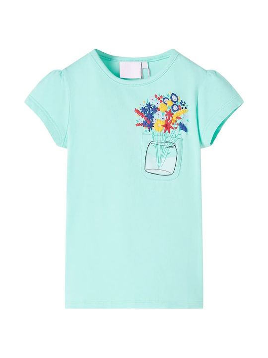 vidaXL Kids Blouse Short Sleeve Mint