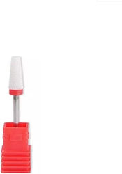 ALX Cosmetics Nail Drill Ceramic Bit with Barrel Head Red