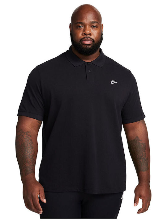 Nike Polo Αθλητικό T-shirt Μαύρο