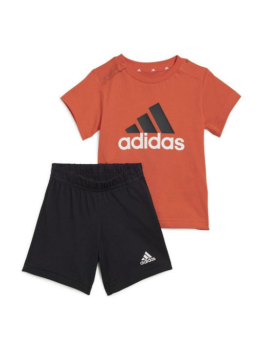 Adidas Set pentru copii cu Șorturi Vara 2buc Roșu