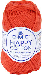 DMC Cotton Knitting Yarn Happy Red 43m 20gr
