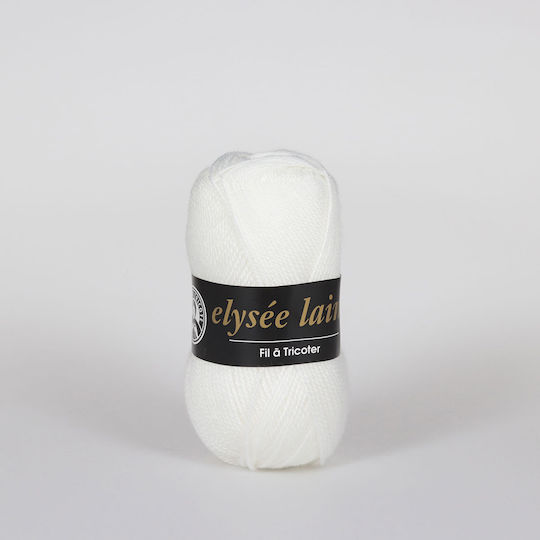 Madame Tricote Paris Плетиво за плетене Acrilyc Бял 150м 50гр
