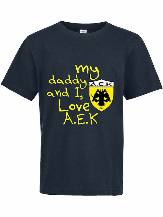 kirikoko Kids' T-shirt French Navy My Daddy And...