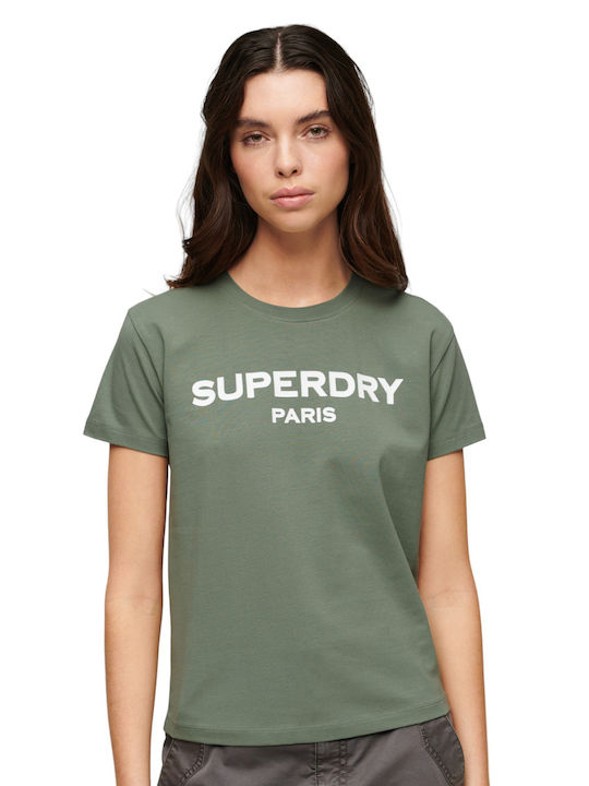 Superdry W D1 Sdcd Γυναικείο Αθλητικό T-shirt Green