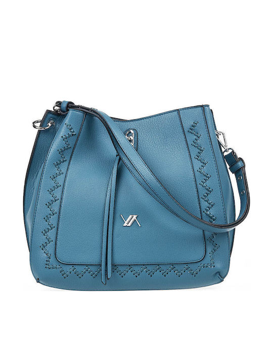 Damentasche Schultertasche Blau