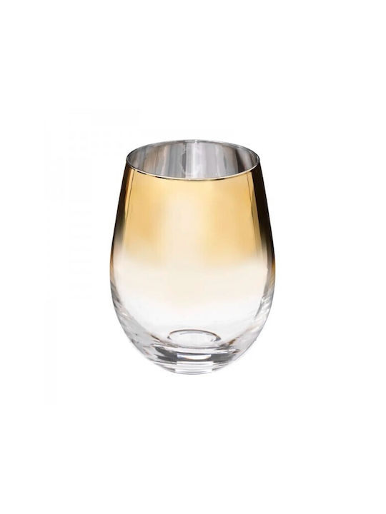 Secret de Gourmet Set of Glasses Cocktail/Drinking / Water made of Glass in Gold Color 540ml 6pcs