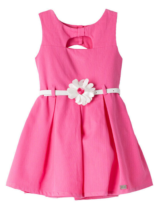 Evita Children's Dress Sleeveless Fuchsia