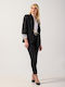 Straight-Leg Suit Trousers - Black