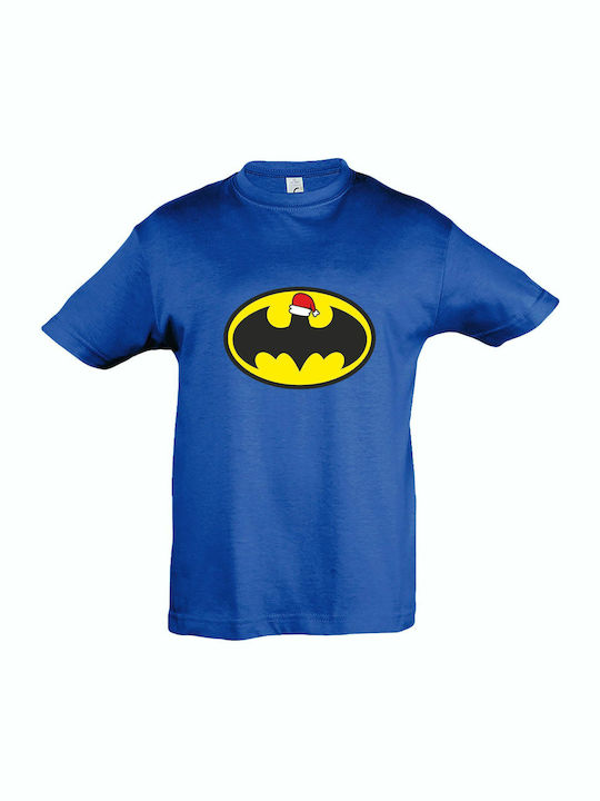 kirikoko Kinder-T-Shirt Royal Blue Batman Loves...