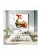This Image Is One Of 72 From A Swedish Christmas Clip Art Cd, Now Released To The Public Domain By The Artist Alphazeta Painting on Canvas 110x110cm