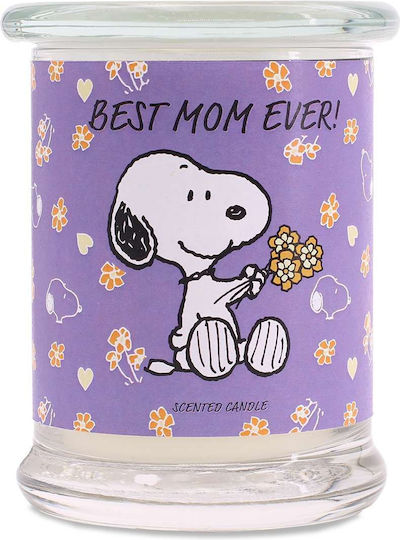 Peanuts Snoopy and Woodstock Ароматна Свещ Best Mom Ever Буркан Оранжев 250гр 1бр