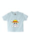 Παιδικό T-shirt Baby Blue One Piece Flag Anime