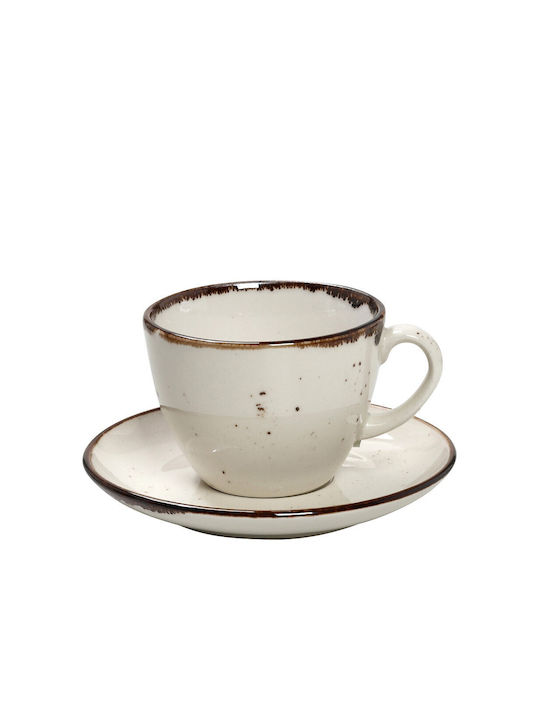 Espiel Terra Φλιτζάνι Cappuccino από Πορσελάνη Cream 220ml