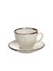 Espiel Terra Φλιτζάνι Cappuccino από Πορσελάνη Cream 220ml