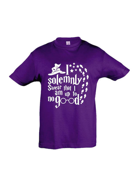 Детска тениска Dark Purple Harry Potter I Solemnly Swear That I Am Up To No Good