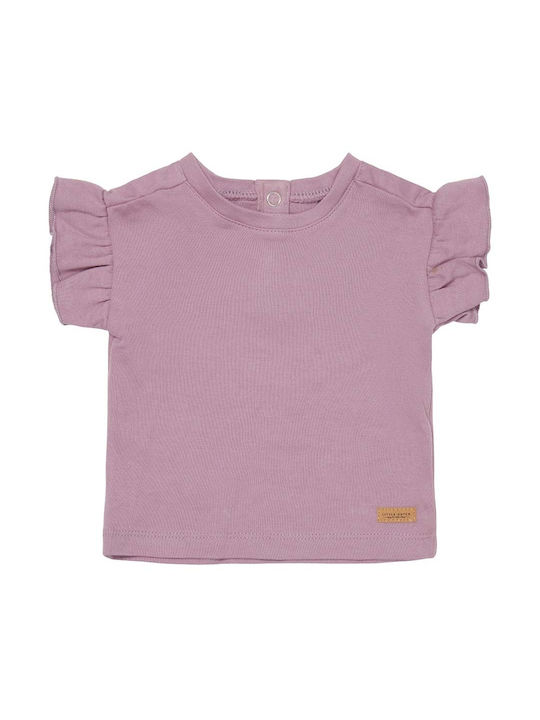 Little Dutch Kids Blouse Short Sleeve Purple