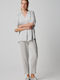 Bill Cost Satin-Hose mit dekorativem Besatz in Grau