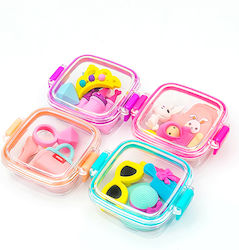 Fancy Erasers In Lunchbox: Girl Fancy Erasers In Lunchbox: Girl