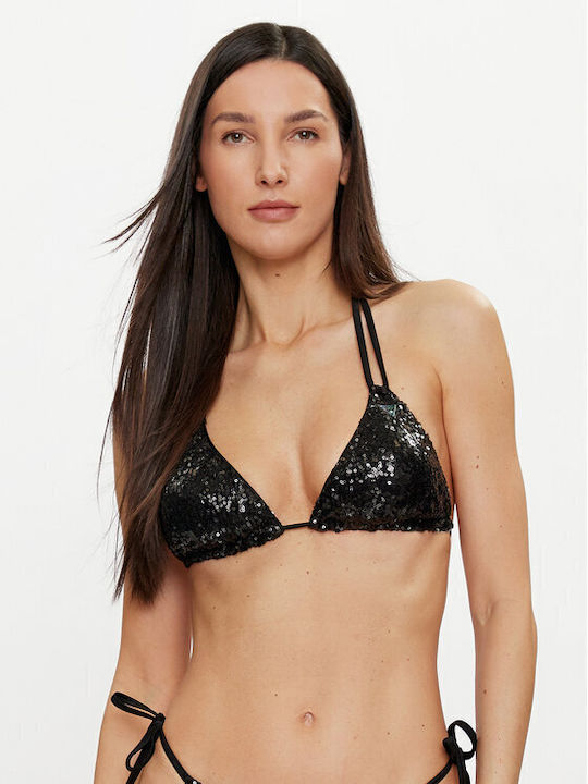 Guess Bikini Top E3gj03 Kbmv0 Black Bikini Top Guess