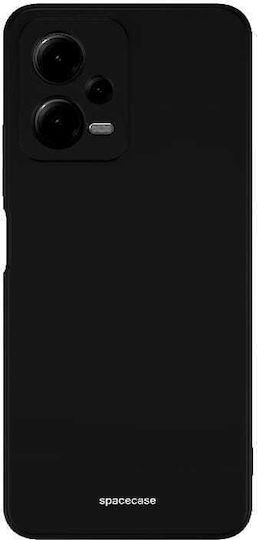 Spacecase Silicone Задна корица Силикон Черен (Redmi Note 12 5G)
