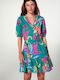 Vamp - Rochie cu mâneci scurte - Green Bay