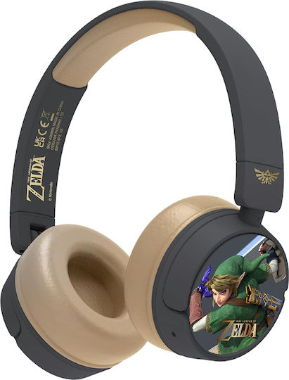 OTL Zelda Ενσύρματα Παιδικά Over Ear Ακουστικά με 24 ώρες Λειτουργίας Γκρι