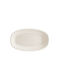Bonna Platou de Servire Oval din Porțelan Albă 24x14buc 1buc