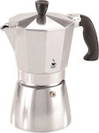 Gefu Stovetop Espresso Pot for 6 Cups Gray