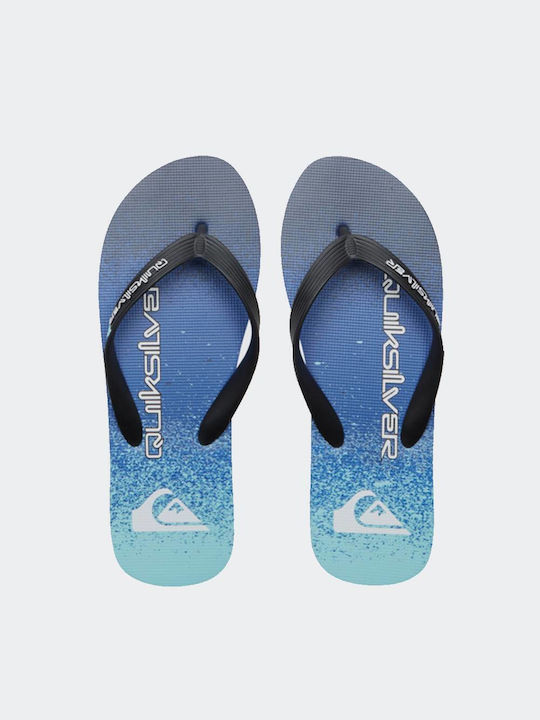 Molokai Art II Men's Flip Flops Black/Blue/Grey...