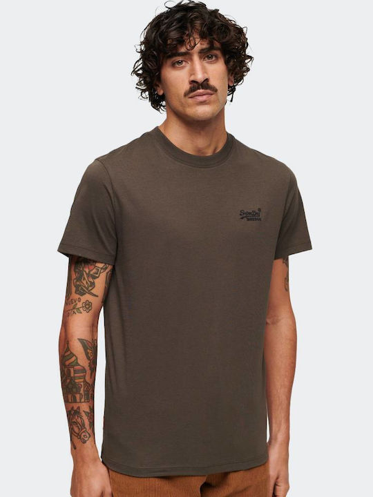 Superdry D1 Ovin T-shirt Bărbătesc cu Mânecă Scurtă BLACK