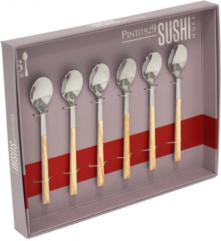 Pintinox Set de Linguri Desert / Înghețată Inoxidabile Maro 6buc