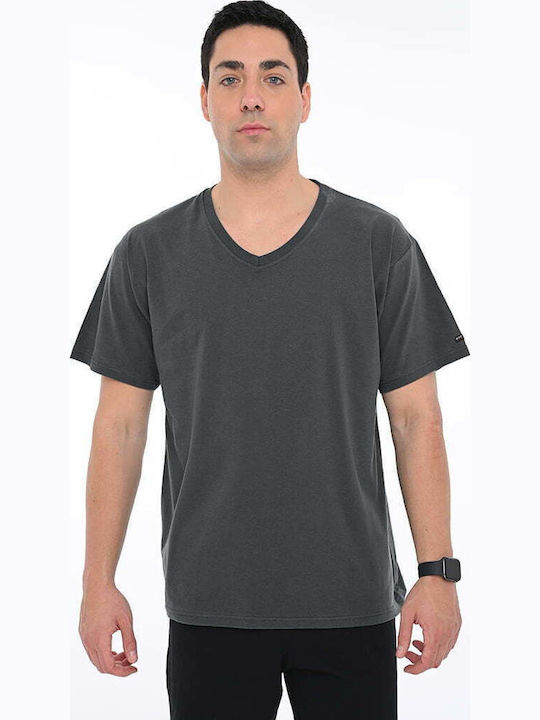 Bodymove Men's V-neck T-shirt 1389 Anthracite