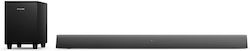 Philips Soundbar 30W 2.1 mit Kabelloser Subwoofer und Fernbedienung Schwarz