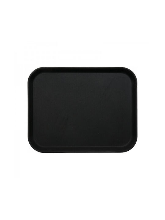 Stalgast Plastic Dreptunghiular Tavă de Servire Antiderapant cu Mânere în Culoare Negru 65x45cm 1buc