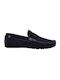 Men's Robinson Moccasins 72870 Blue Castor Leather