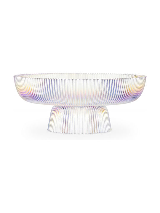 Navaris Fruit Bowl Glass Transparent 26x26x11cm