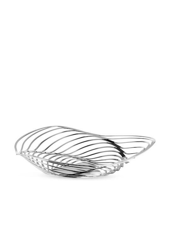 Alessi Trinity Fruit Bowl Inox Silver 43x10cm