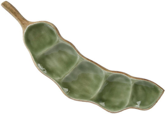 Kaemingk Decorative Platter Green 10x40x40cm