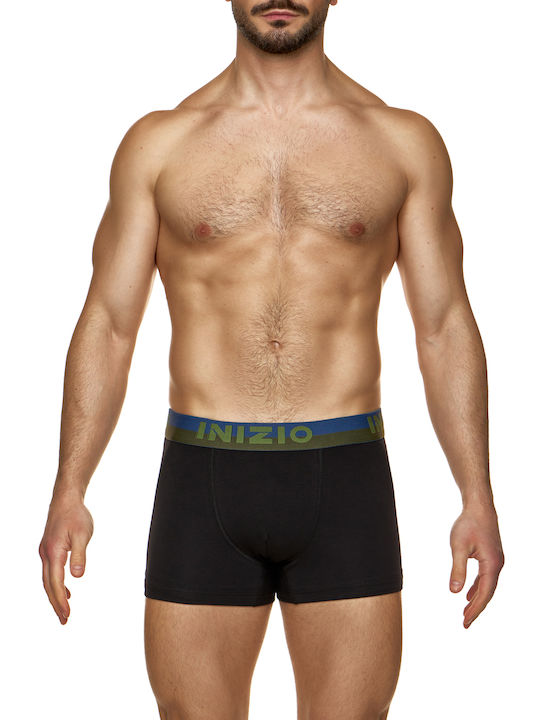 Inizio Herren Boxershorts Black 2Packung